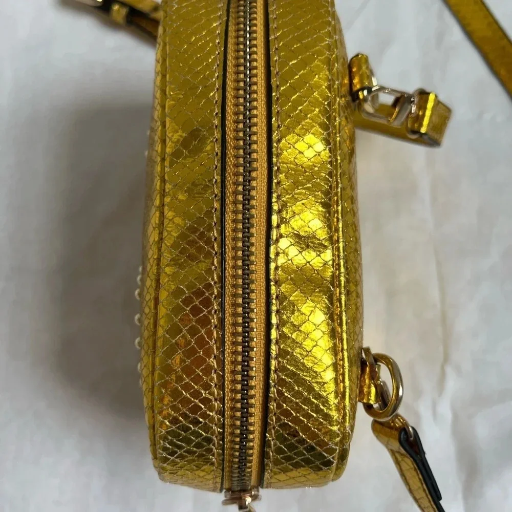 Moa Master Of Art BELT BAG Shoulder Cross Body Golden Leather Disney Limited